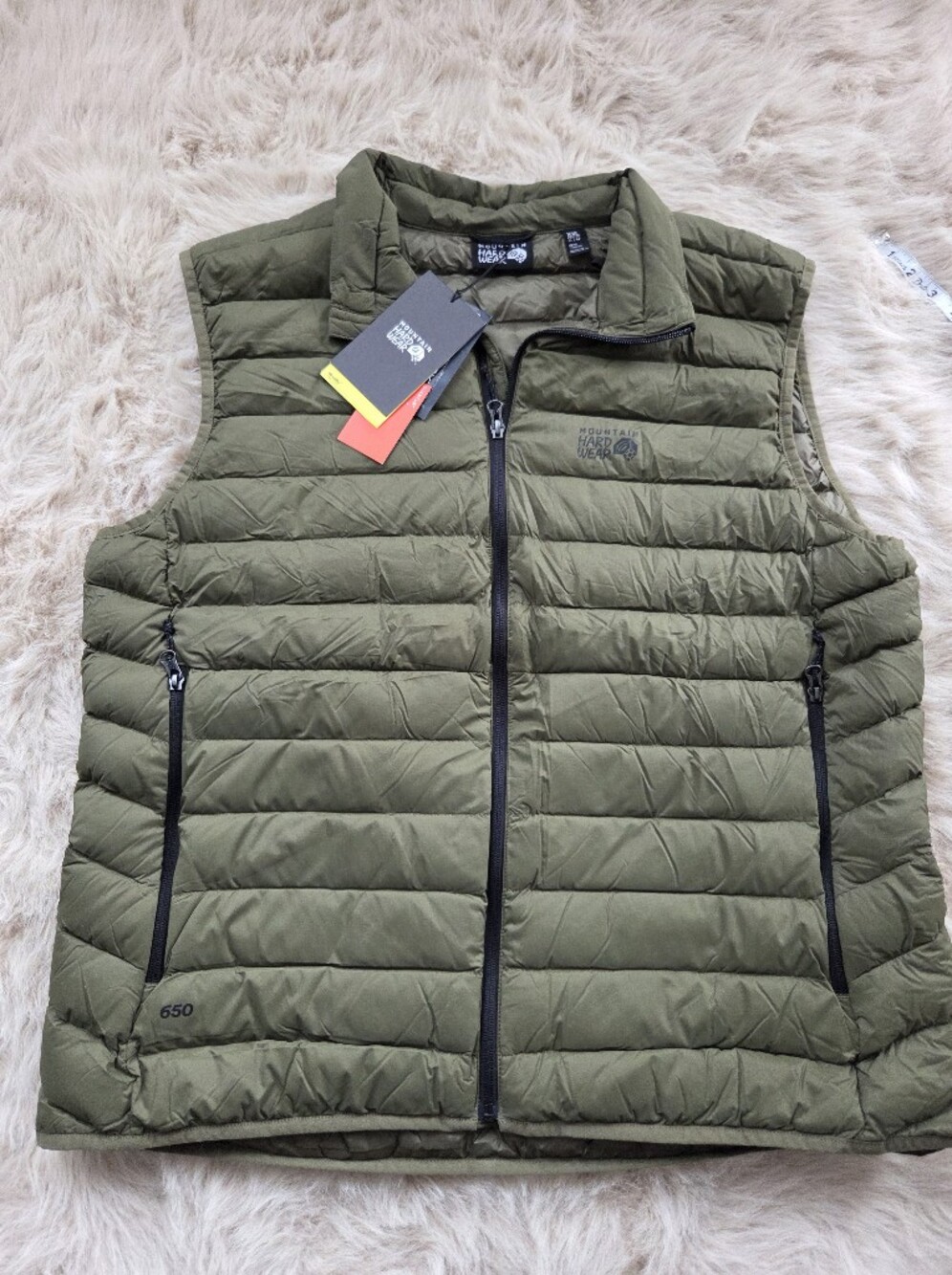 Mountain Hardwear Men's Olive Green Quilted Insulated Vest Size Xxl